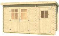 Weka Gartenhaus 254 - 28 mm-370 x 250 cm (Gr. 2) - 50 % Rabatt auf Dacheindeckung
