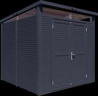 Bertilo Gartenhaus Woodline Pent - 18 mm anthrazit