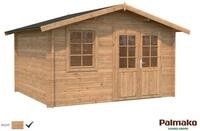 Palmako Gartenhaus Klara 10,4 m&sup2; - 28 mm Hellbraun tauchimpr&auml;gniert