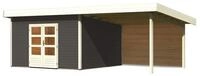 Karibu Gartenhaus Northeim 5 inkl. 300 cm Schleppdach und R&uuml;ckwand &ndash; 38...