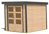 Karibu Metall-Holzgartenhaus Hybridhaus Jupiter A - 19 mm-213 x 217 cm-