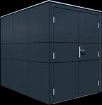 Bertilo HPL Fahrradgarage - 6 mm anthrazit HPL Bike: 155 x 229 cm