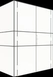 Bertilo HPL Ger&auml;teschrank Terrace High - 6 mm wei&szlig;
