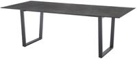 Diamond Garden Kufentisch OXFORD 220 x 100 cm, Edelstahl Dunkelgrau / HPL Granit