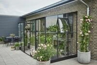 Halls Gew&auml;chshaus Qube Lean-to -3,74 x 1,88 m - 7,1 m&sup2; (Gr. 4), 3 mm