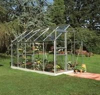 Halls Gew&auml;chshaus Popular - 6.2 m&sup2; Alu mit 3 mm Sicherheitsglas