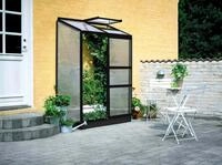 Halls Gew&auml;chshaus Altan - 0,91 m&sup2; / 1,33 m&sup2; Farbe: Schwarz 1,32 x 0,69 m - 0,91