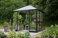 Halls Gew&auml;chshaus Qube Square - 6,3 m&sup2; 2,51 x 2,51 m - 6,3 m&sup2; 3 mm Sicherheitsglas