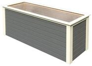 Karibu Hochbeet 2 - 1510 l Fassungsverm&ouml;gen 28 mm Wandst&auml;rke-terragrau