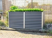 Vitavia Hochbeet Meta 96 x 188 cm rechteckig - 950/1300 l 86 cm Granitgrau mit