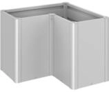 Biohort Pflanzbeet Belvedere B 102 x T 102 cm (Gr. L100) 77 cm (MAXI) silber-metallic