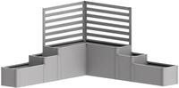 Biohort Pflanzkasten-System DaVinci Version 1 - Terrassenabgrenzung mit...