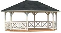 Palmako Pavillon Betty 25,0 m&sup2; naturbelassen