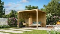 Karibu Pavillon Cubus mit Flachdach
