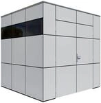 Bertilo Gartenhaus HPL 1 - 6 mm Anthrazit-Grau HPL 1: 230 x 228 cm