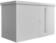 Biohort Ger&auml;tehaus Neo 348 x 180 cm (1D) Einzelt&uuml;r silber-metallic