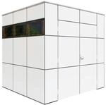 Bertilo Gartenhaus HPL 1 - 6 mm Anthrazit-Wei&szlig; HPL 1: 230 x 228 cm
