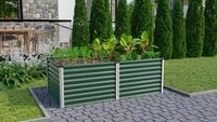 Vitavia Hochbeet Meta 96 x 188 cm rechteckig - 950/1300 l 63 cm Seegrasgr&uuml;n mit