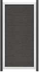 GroJaViento Zaunelement Farbe: Anthrazitgrau Ma&szlig;: 90x180cm Rahmen: Silber
