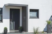 Gutta Rechteckvordach BS Plus 160 inkl. Seitenteil und Briefkasten (neues...