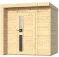 Weka Design Gartenhaus 262 C mit Design-Einzelt&uuml;r - 21 mm naturbelassen - 50 %