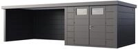 Telluria Metallger&auml;tehaus Classico 3030 mit Lounge Anbau (ca. 450 cm Breite)