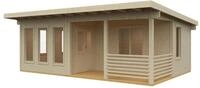 Skan Holz Gartenhaus Arnheim - 45 mm naturbelassen 670 x 444 cm