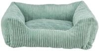 TRIXIE Vital Bett Jonna, Cordpl&uuml;sch, eckig, 60 &times; 50 cm, salbei