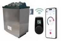Karibu 9 kW Saunaofen finnisch anthrazit inkl. Huum WLAN Steuerger&auml;t mit