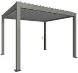 Biohort Pergola B 367,5 x T 312 x H 255 cm (Gr. 3,5x3) Rahmen: quarzgrau-metallic /