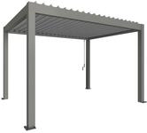 Biohort Pergola B 404,5 x T 312 x H 255 cm (Gr. 4x3) Rahmen: quarzgrau-metallic /