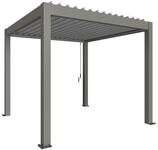 Biohort Pergola B 312 x T 312 x H 255 cm (Gr. 3x3) Rahmen: quarzgrau-metallic /