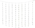 Konstsmide Weihnachtsbeleuchtung LED Lichtervorhang Sterne warmwei&szlig; 140x120cm