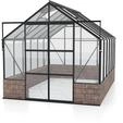 Vitavia Gew&auml;chshaus Cassandra 9900 inkl. Sockelmauer - 9,9 m&sup2; -schwarz-Sockel