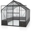 Vitavia Gew&auml;chshaus Cassandra 9900 inkl. Sockelmauer - 9,9 m&sup2; -schwarz-Sockel