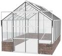 Vitavia Gew&auml;chshaus Cassandra 11500 inkl. Sockelmauer - 11,5 m&sup2; -Alu-blank