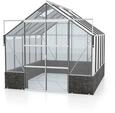 Vitavia Gew&auml;chshaus Cassandra 8300 inkl. Sockelmauer - 8,3 m&sup2; Sockel Basalt,