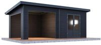 Wolff Finnhaus WPC Gartenhaus Tona 6030 - 28 mm Anthrazit