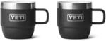 YETI Rambler Espressotasse mit Henkel 6 oz. (177 ml) 2 St&uuml;ck Black
