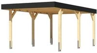 Karibu Carport Einzelcarport Leimholz 1/2 ohne Rundb&ouml;gen 318 x 576,5 cm