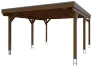 Skan Holz Grunewald - Flachdach Carport aus Leimholz Breite 427 cm Gr. 1 - 427 x 554