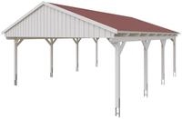 Skan Holz Fichtelberg - Satteldach Doppelcarport Breite 423 cm Gr. 2 - 618 x...