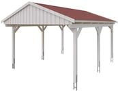 Skan Holz Fichtelberg - Satteldach Einzelcarport Breite 423 cm Gr. 1 - 423 x...