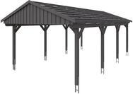 Skan Holz Fichtelberg - Satteldach Einzelcarport Breite 423 cm Gr. 2 - 423 x...