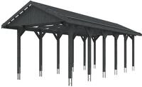 Skan Holz Wallgau - Satteldach Einzelcarport Breite 380 cm Gr. 3 - 380 x 900 cm
