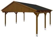 Skan Holz Fichtelberg - Satteldach Doppelcarport Breite 423 cm Gr. 1 - 618 x...