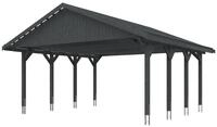 Skan Holz Wallgau - Satteldach Doppelcarport Breite 620 cm Gr. 1 - 620 x 600 cm