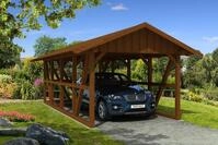 Skan Holz Schwarzwald Einzel 424x772cm Dachschalung nussbaum inkl.Abstellraum