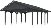 Skan Holz Wallgau - Satteldach Doppelcarport Breite 620 cm Gr. 2 - 620 x 750 cm