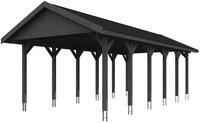 Skan Holz Wallgau - Satteldach Einzelcarport Breite 430 cm Gr. 3 - 430 x 900 cm